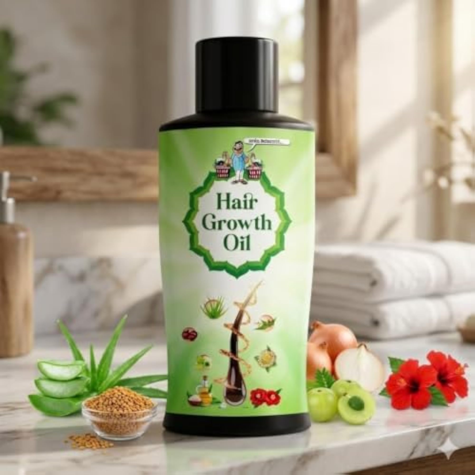 Herbal Hair Growth Oil for Hair Fall Control